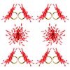 ITOS365 Christmas Napkin Rings Set of 12 for Dining Table