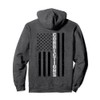 Thin Silver Line Flag Corrections Officer Pullover Hoodie