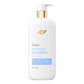 Dove Serum + Sensitive Body Wash Fragrance Free 18.5 Oz.