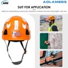 Aolamegs Hard Hat with and Chin Strap - Orange Vented