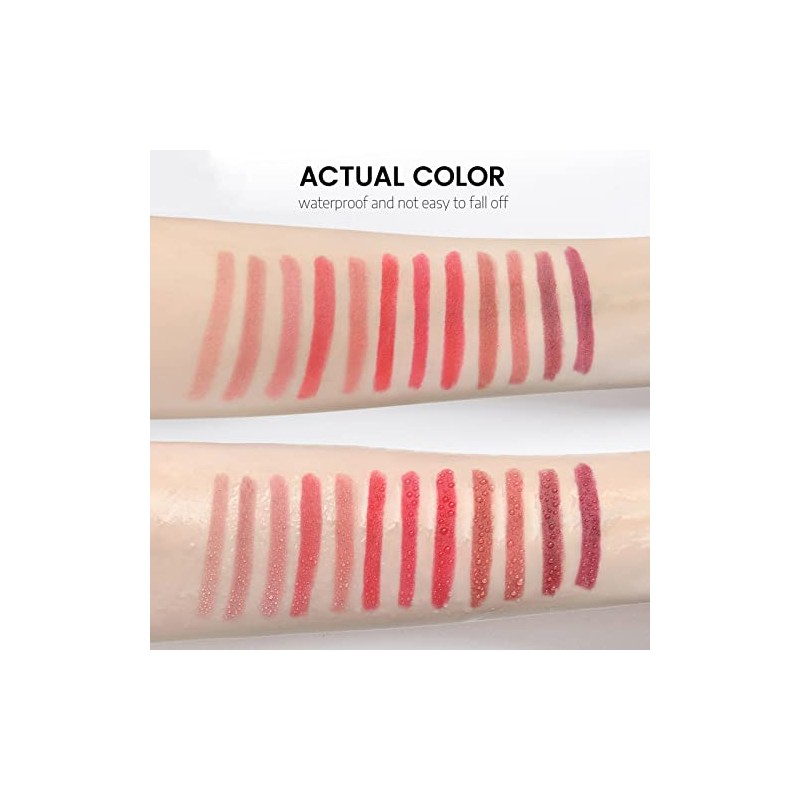 Daconovo Juego de lápices labiales de 6 colores Lápiz labial