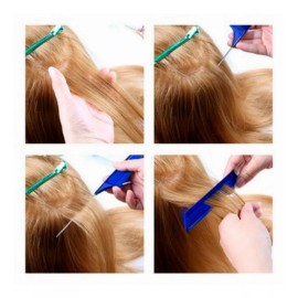 Globusman Peine Cola De Metal Para Corte Profesional Azul