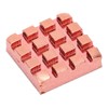 10Pcs Heat Sink Brass Mini Radiators Attach Thermal Conductive Adhesive