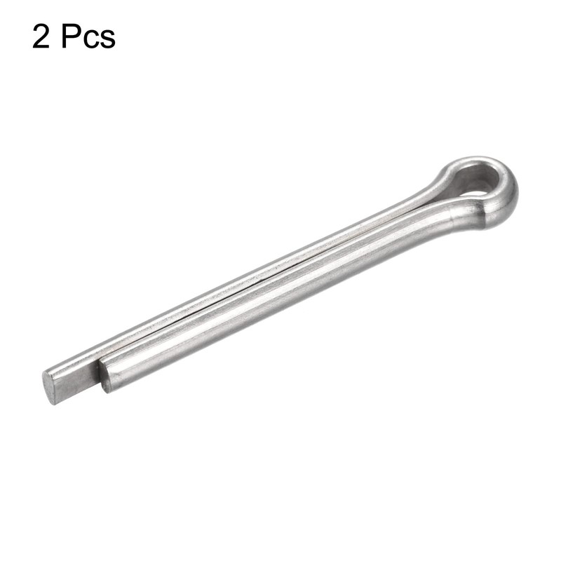 sourcing map Split Cotter Pin, 8mm x 60mm Stainless Steel