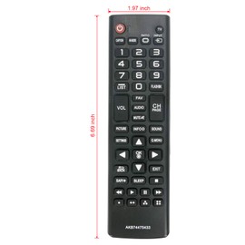 AKB74475433 Replace Remote fit for LG TV 32LF5600 42LF5600 32LB520B 49LX341C 49LX540S 42LX330C 42LX530S 43LX310C 49UF6700-UC 55LX540S 60LX341C 60LX540S 55LB6000 60LX341C 49LJ510M 49LJ5100