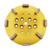 10" Pro Concrete Diamond Grinding Head disc Plate, 25Grit Curved