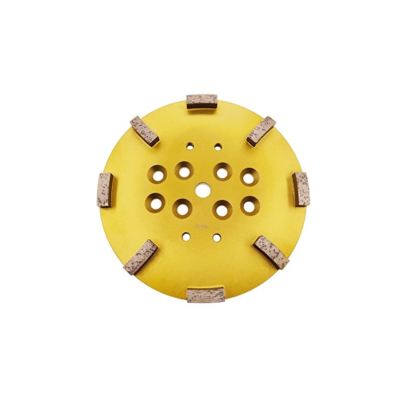 10" Pro Concrete Diamond Grinding Head disc Plate, 25Grit Curved