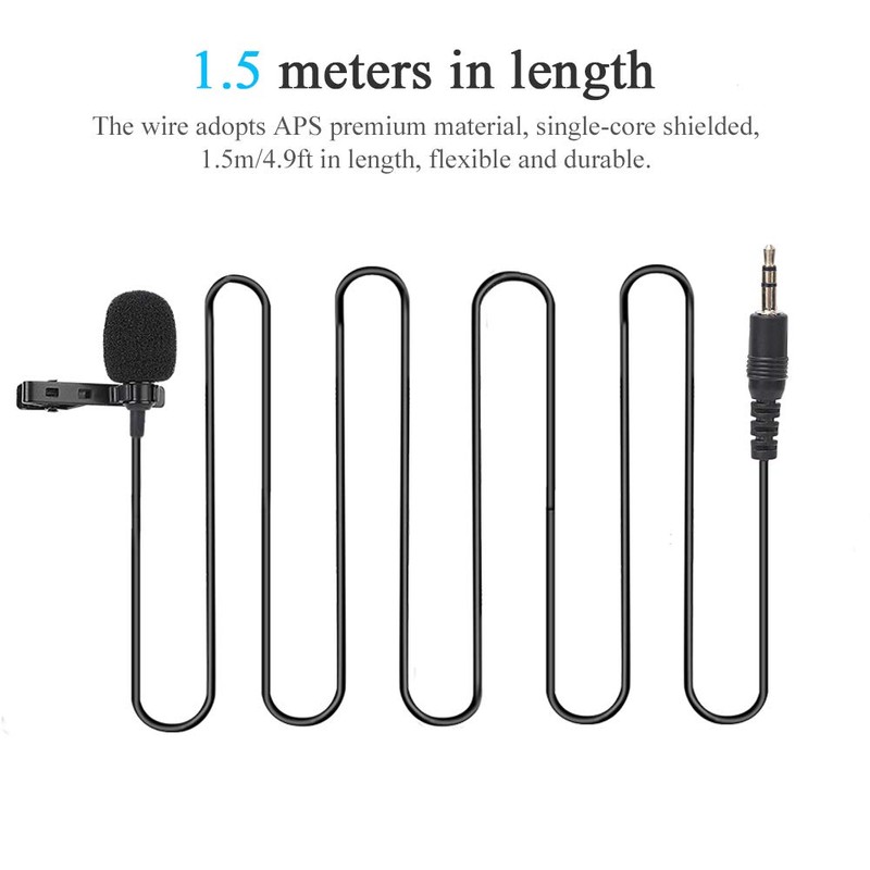 ciciglow Portable Clip On Microphone for Mobile Phones and Laptops