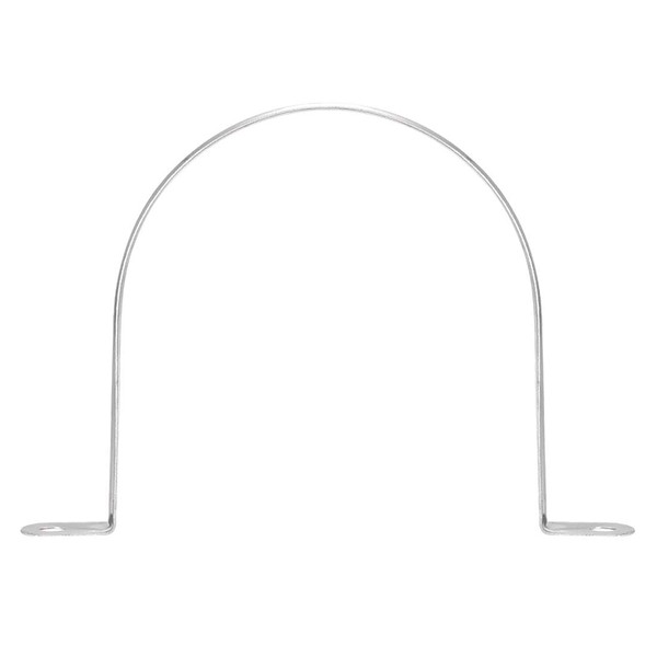 TOP-VIGOR 8Pcs 100mm(4") Rigid Pipe Strap, 2 Holes Tube Straps