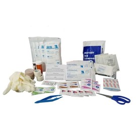 64 Piece Small Survival First Aid Kit for Home, Work, or Outdoors - Hiking, Camping, Backpacking, Climbing, Cycling, or Car (Coyote)