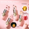 6 Pcs/Set Flower Jelly Lipstick Set Temperature Change Moisturizer Long