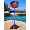 Vangoddy Toddlers Indoor Outdoor Adjustable Height Basketball Hoop with Ball,