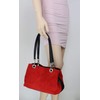 Girly HandBags Italian Suede Leather Shoulder Bag (Fuchsia)