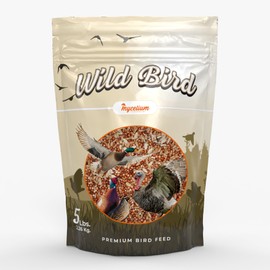 Mycelium Premium Wild Bird Feed – Organic, Non-GMO, High Nutritional Value Bird Food for Turkeys, Pheasants, Quails, & Doves Sourced from Local USA Farms, Sustainable Farming, 5 lbs