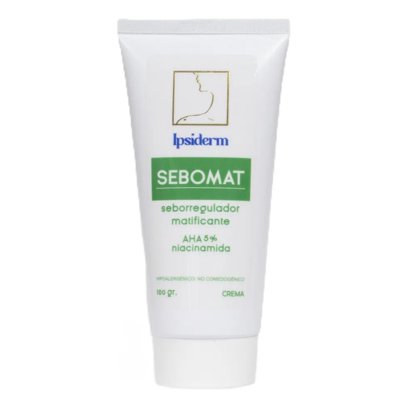 Crema Facial Sebomat AHA 5% Control Brillo Grasa Piel Mixta