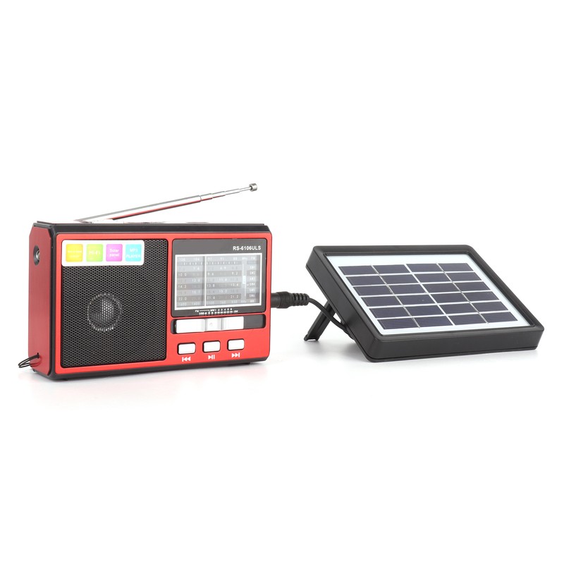 Radio FM AM SW Portable Radio Support Solar Battery Charging