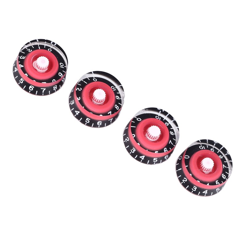 4Pcs Electric Guitar Knob Set Acrylic Volume Tone Control Guitar