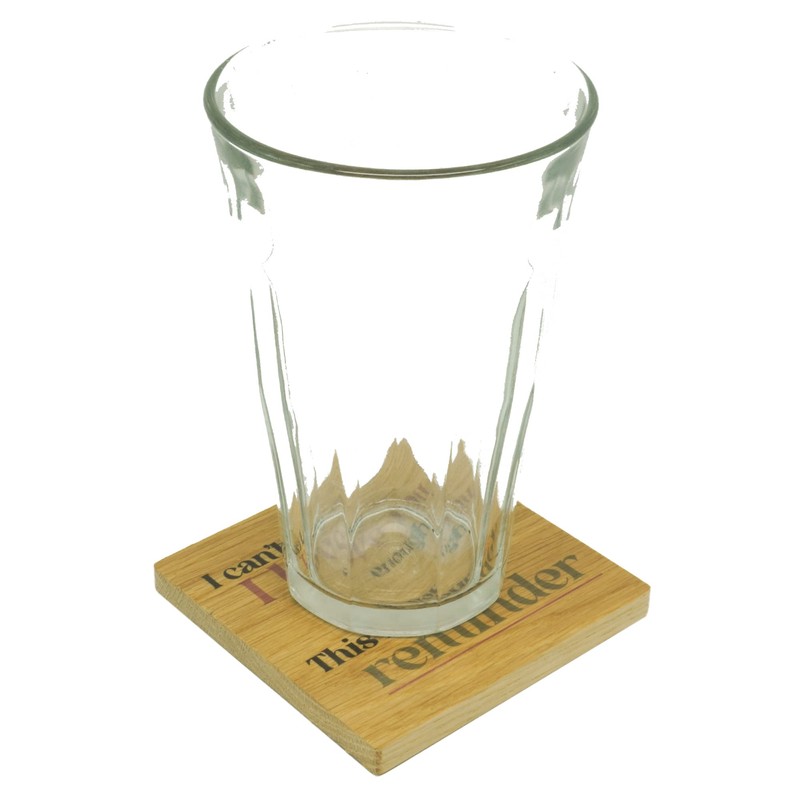 I Can't Say I Love You Enough Solid Oak Coaster,