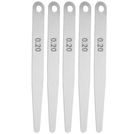 0.2mm Feeler Gauge, 5pcs Stainless Steel Feeler Gauge Metric Gap Measuring Tool for Measuring Gap and Slot Welding Inspection Tool