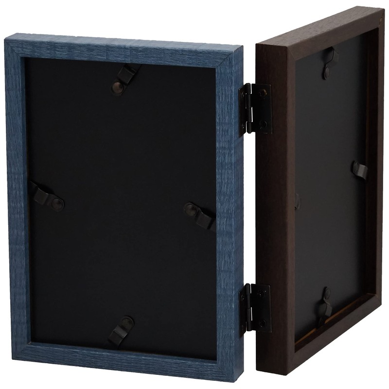 LADONNA 086962 AVANTI DF85-PD-NV Navy Picture Frame, 2 Sides Postcard