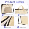 Erinnmy 6 Pack Dust Bags for Handbags,Clear Handbag Storage Organizer,Purse