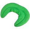 Neck Pillow with Stand-Up Collar, Frog Green, Heat Pad –