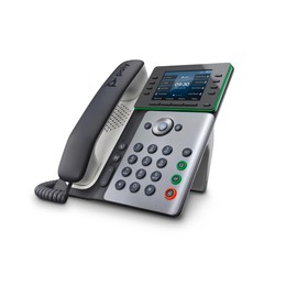 Poly Edge E320 IP Desk Phone (Plantronics + Polycom) – Designed for Hybrid Work – 8-line Keys Supporting up to 32 Lines - Integrated Bluetooth for Mobile Phone and Headset Pairing