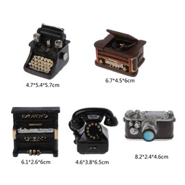 fatteryu Newborn Photography Props Infant DIY Props Accessories Retro Resin Mini Small Decoration Creation Gentlemen Camera