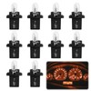 10pcs DC 12V 1.2W T5 Direct Connector Indicator Light Central