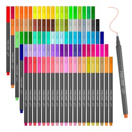 Tebik 108 Pack Planner Colored Pens, 100 Assorted Colors Drawing Pens with 8 Different Stencils, Perfect for Dotted Journal Planner Writing Note Calendar Coloring Office School Supplies