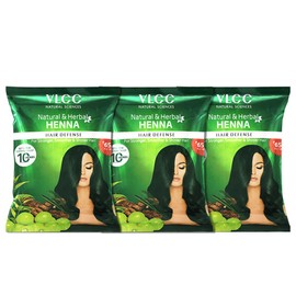 VLCC Natural & Herbal Henna - 120g X 3 (Pack of 3) | Goodness of 10 herbs like Amla, Brahmi, Jatamansi, and Bhringraj