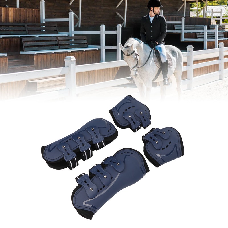 Horse Tendon Boots Adjustable Open Front Fetlock Boot Breathable Protective