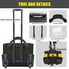POWSTR 21" Rolling Tool Bag with Wheels,Waterproof Rolling Tool Tote