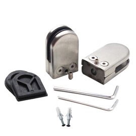 Glass Clamp Stainless Steel Glass Holder Fit for 8-12 mm Glass Thickness (Pack of 2)