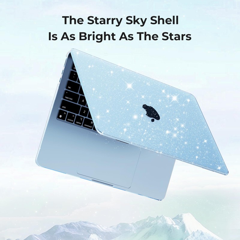 EooCoo Case Compatible with MacBook Air 13 inch M5 2026-2022