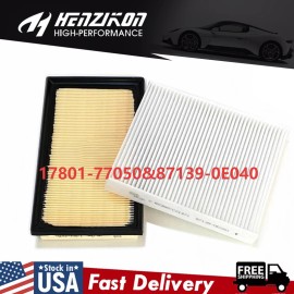 H HENZIKON HIGH-PERFORMANCE COMBO ENGINE AND CABIN AIR FILTER FOR TOYOTA CAMRY RAV4 VENZA HYBRID 2018-2023