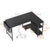 ODK 48 Inch Small L Shaped Gaming Computer Desk with