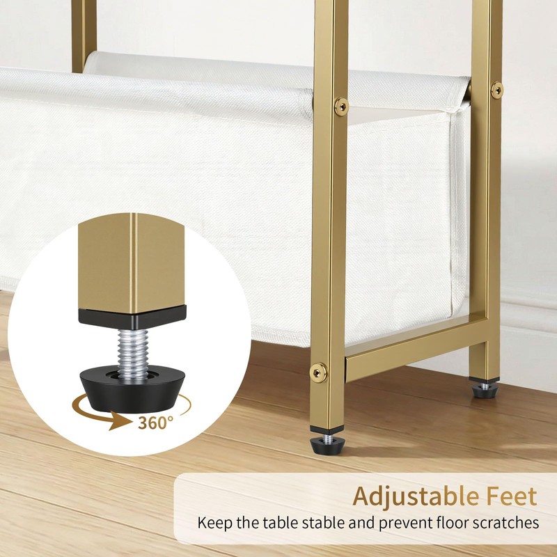 NovaNoka Narrow Side Tables Set of 2 for Small Spaces,