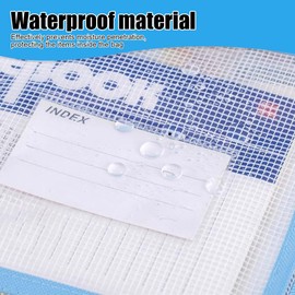 A3 Project Bag, 3PCS Waterproof Mesh Zipper Bag Craft Storage Bag with Handles for Knitting Quilting Sewing Crocheting