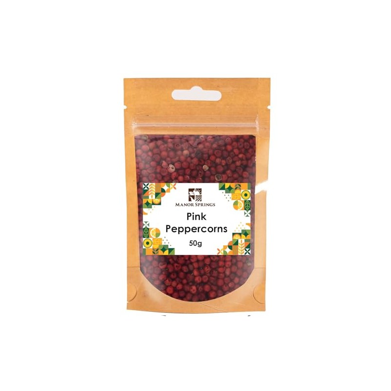 Pink Peppercorns 50g by Manor Springs