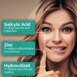 7th Heaven Invisible Blemish Dots – 24 Dots Per Pack – Clear Hydrocolloid Pimple Patches for Acne and Spot Treatment