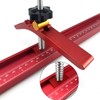 Woodworking T Track Hold Down Clamp Workbench Adjustable Chute Aluminum