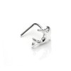 Sterling Silver Dolphin L-Shaped Nose Stud/Studs/Cute