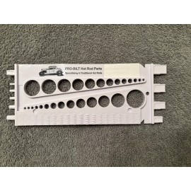 PRO-BILT Hot Rod Parts NUT, BOLT, SCREW, THREAD PITCH GAUGE - MEASURES BOTH SAE & METRIC -  VERY HANDY!