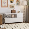 AWTATOS Shoe Rack, 6 Tier Shoe Storage Cabinet with Door,