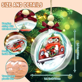 French Bulldog Dog Christmas Ball Ornament - Beautiful Holiday Decoration for Dog Lovers - Xmas Clear Plastic Ball Tree Ornament for Pet Owners - 2024 Christmas Home Decor