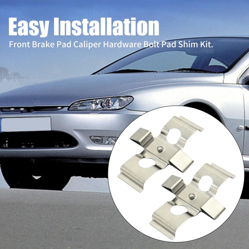 Hoypeyfiy BPF1266C Front Brake Pads Fitting Pins Kit with Disc