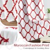 Melodieux Moroccan Printed Room Darkening Blackout Grommet Curtains for Living