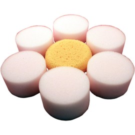 Eulenspiegel 990148 - Schwammblume, 7 Schmink-Schwämme, gelb