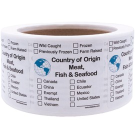 Country of Origin Meat, Fish & Seafood Label